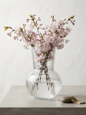 Vase en verre  transparent